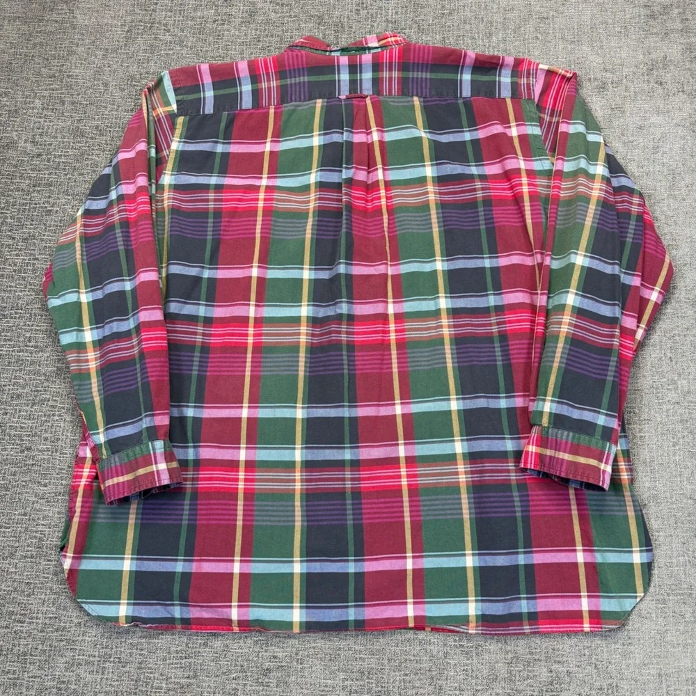 Polo Ralph Lauren Mens 3XB Plaid Button Down Shirt Multi Color Cotton LS